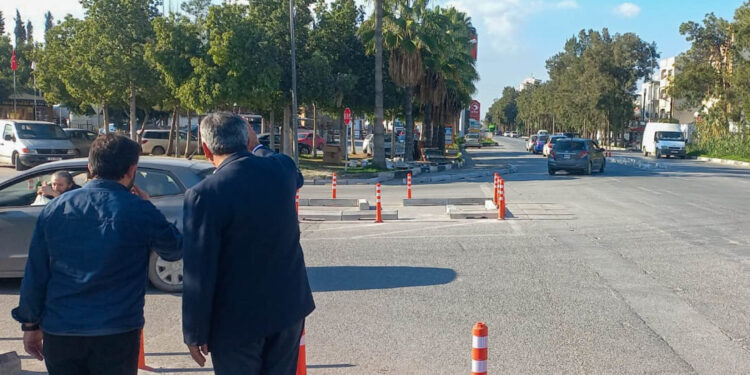 Gazimağusa Belediye Başkanı Uluçay sinyalizasyon projesi çalışmalarını inceledi