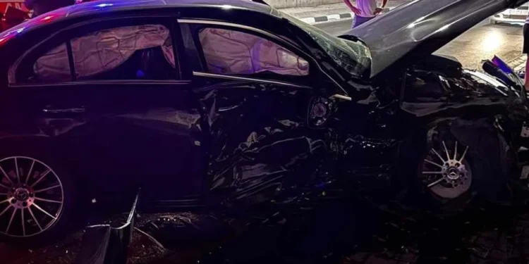 Bellapais yolunda trafik kazası: Yaralılar var