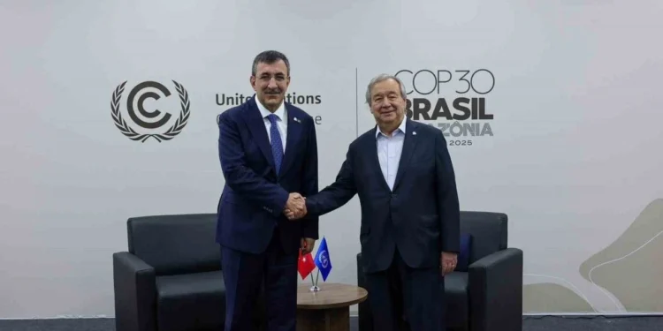 Yılmaz, Guterres ile görüştü: “Küresel barış için işbirliklerine yapıcı katkı sunmayı sürdüreceğiz”
