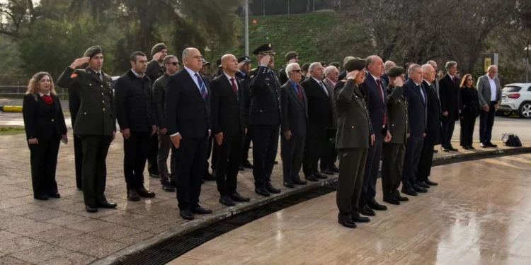 İngiliz sömürge idaresine karşı direnişin 68’inci yıl dönümü: Şehitler Lefkoşa’da törenlerle anıldı