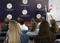 Ertuğruloğlu, Newcastle Üniversitesi öğrencilerini kabul etti: Kıbrıs sorunu ele alındı