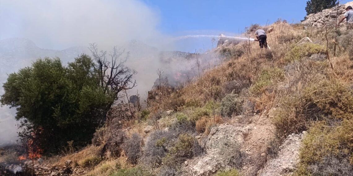 Taşkent’le Güngör arasındaki yangın söndürüldü
