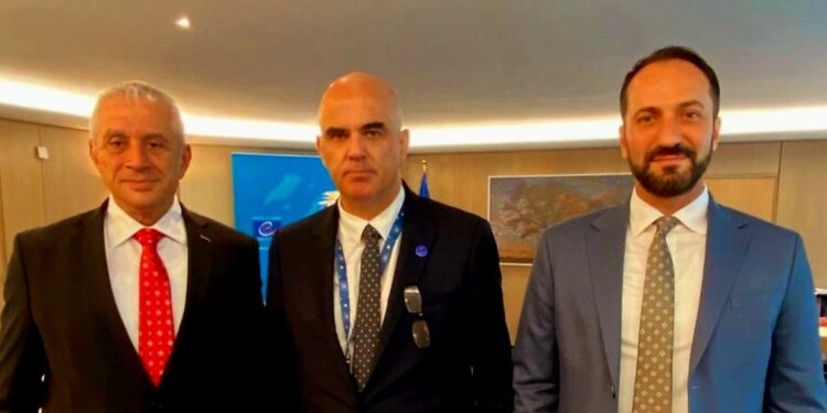 Cumhuriyet Meclisi heyeti Avrupa Konseyi Genel Sekreteri Alain Berset ile görüştü