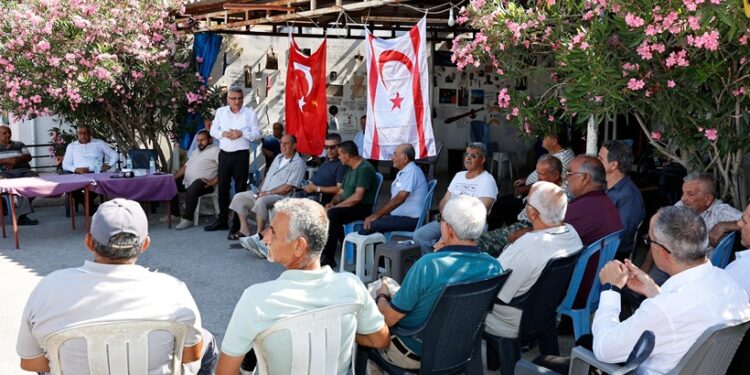 Cumhurbaşkanı Erhürman, Mesarya bölgesinde yurttaşlarla bir araya geldi