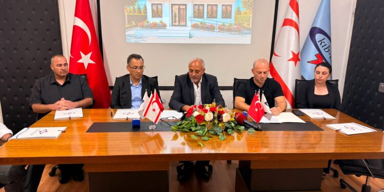 KIB-TEK Lefke Hizmet Binası için yapım sözleşmesi imzalandı
