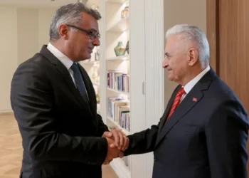 Tufan Erhürman, Binali Yıldırım’ı kabul etti: TDT Aksakallar Konseyi çalışmaları görüşüldü