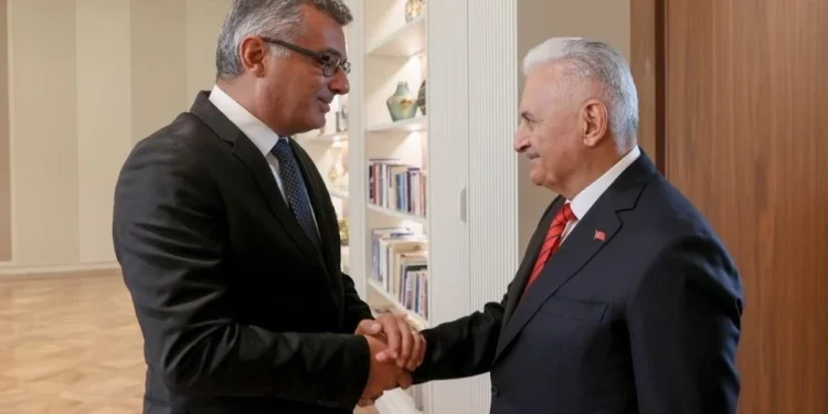 Tufan Erhürman, Binali Yıldırım’ı kabul etti: TDT Aksakallar Konseyi çalışmaları görüşüldü